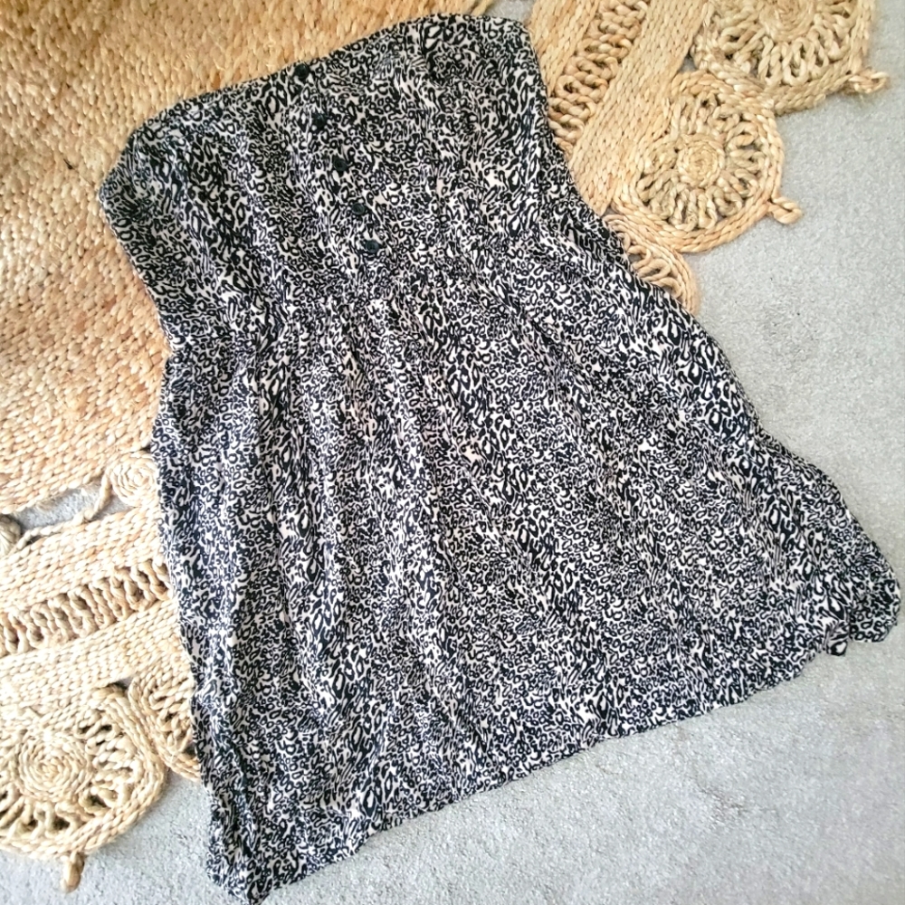 Torrid Strapless Leopard Dress Size 2